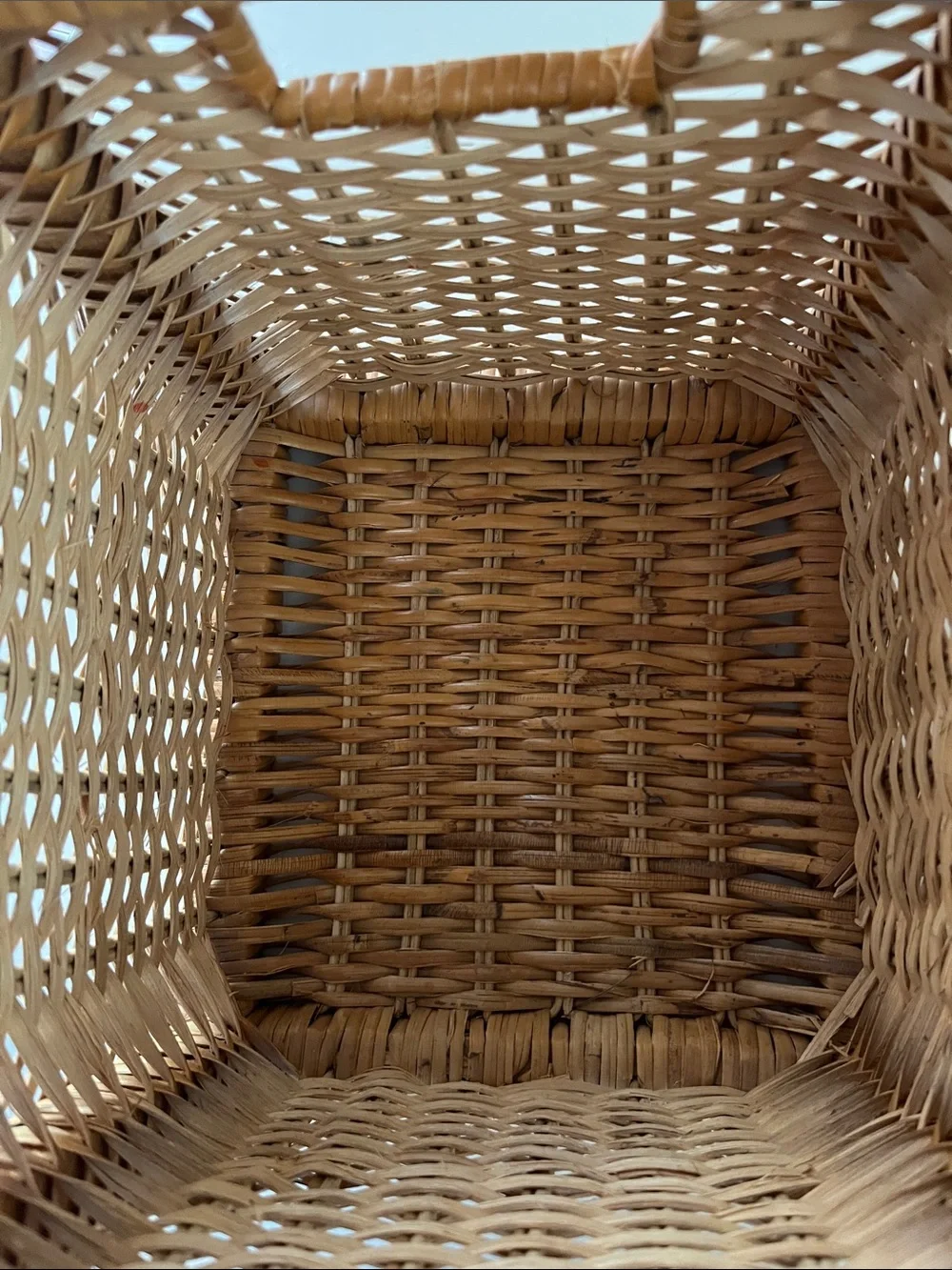 IKEA Woven Rattan Storage Baskets in Natural Brown - Set of 2